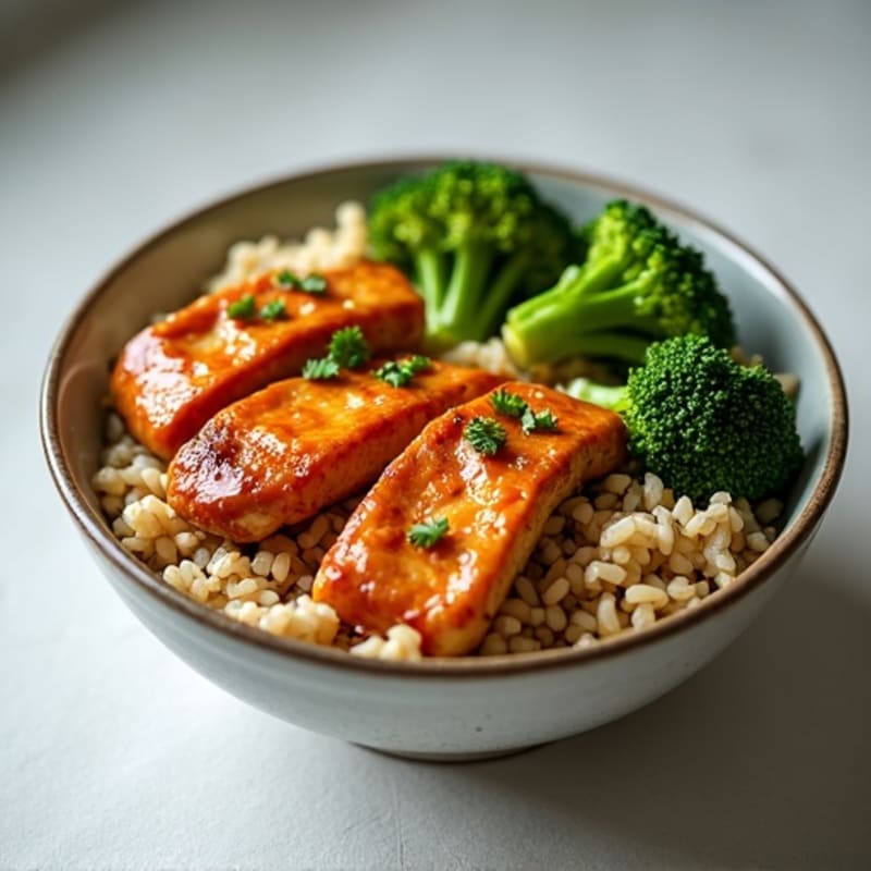 Sticky Ginger-Garlic Teriyaki Chicken Bowl
