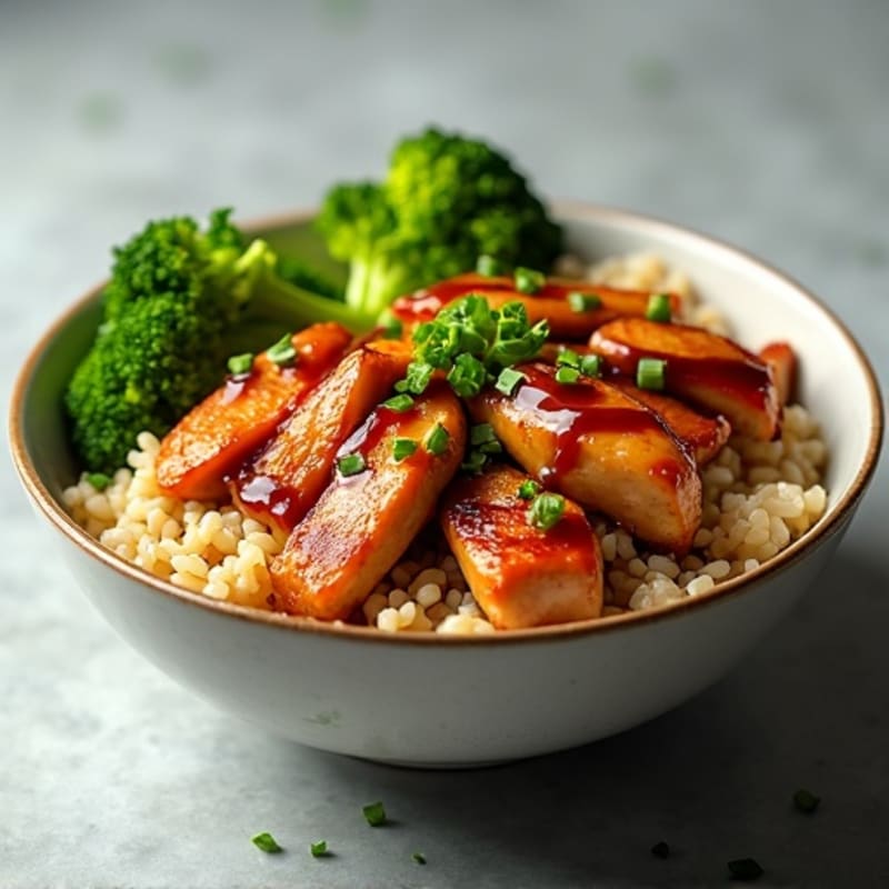 Sticky Ginger-Garlic Teriyaki Chicken Bowl
