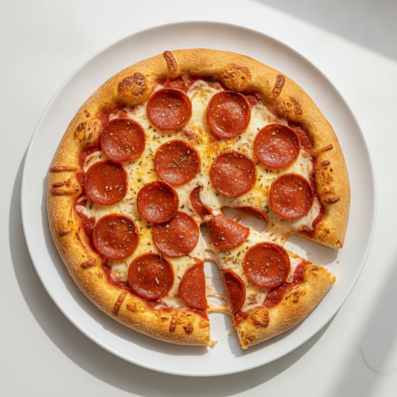 Stuffed Crust Pepperoni Pizza
