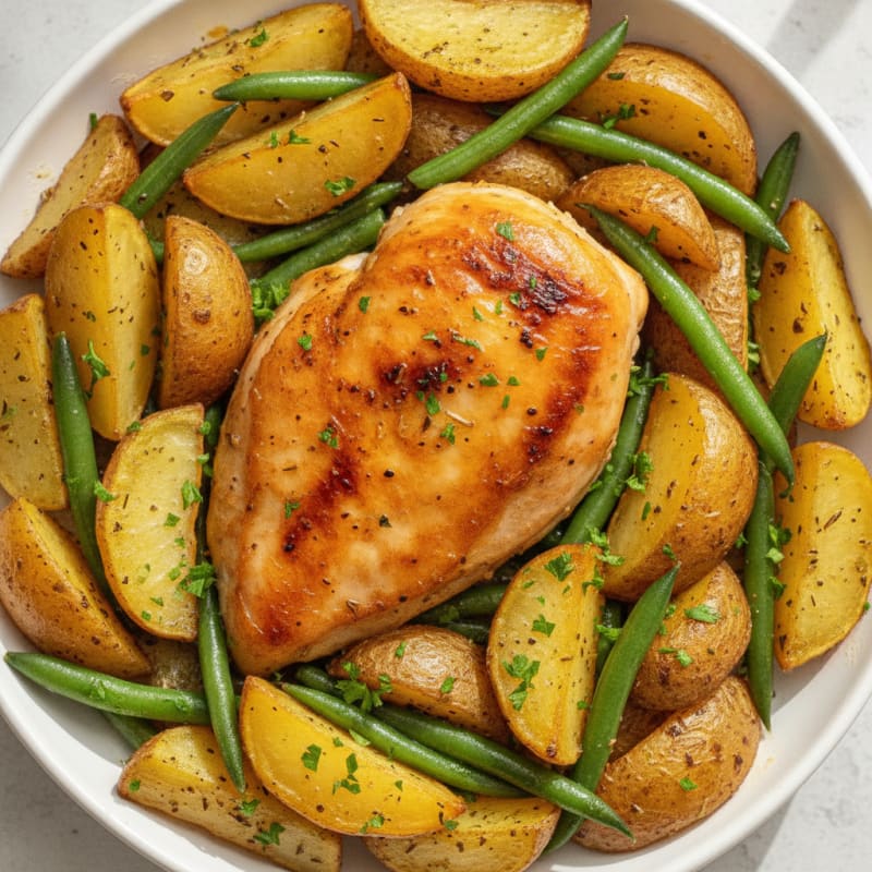 Herb-Roasted Chicken and Potatoes