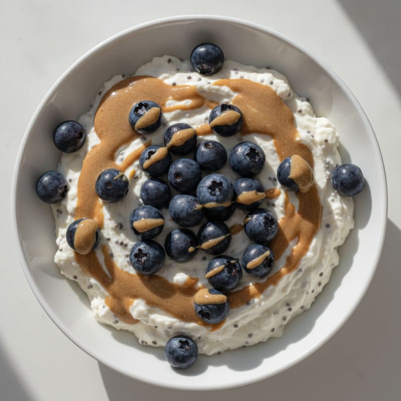 Silky Greek Yogurt Protein Pudding with Berries