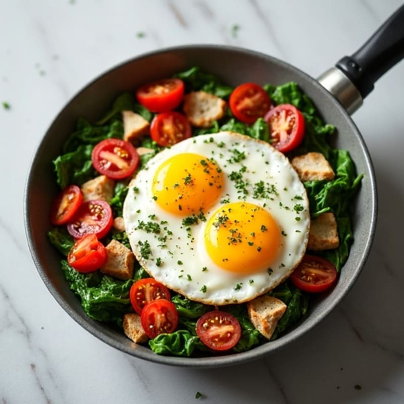 Herb-Seasoned Tuna and Egg Breakfast Skillet