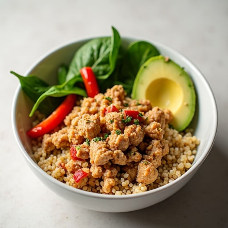 Lean Herb-Seasoned Turkey Mince Bowl