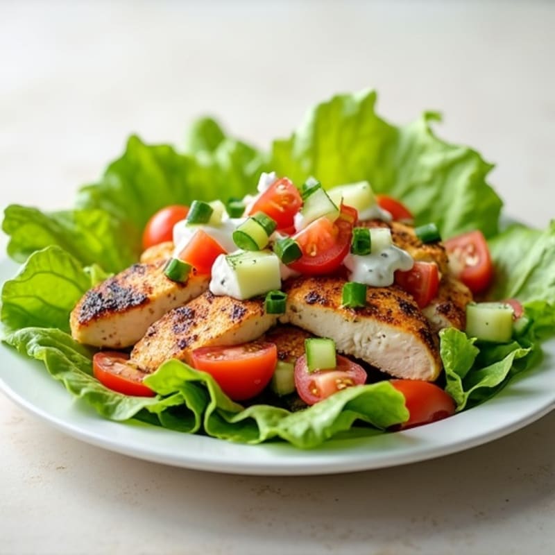 Herb-Marinated Grilled Chicken Lettuce Wrap