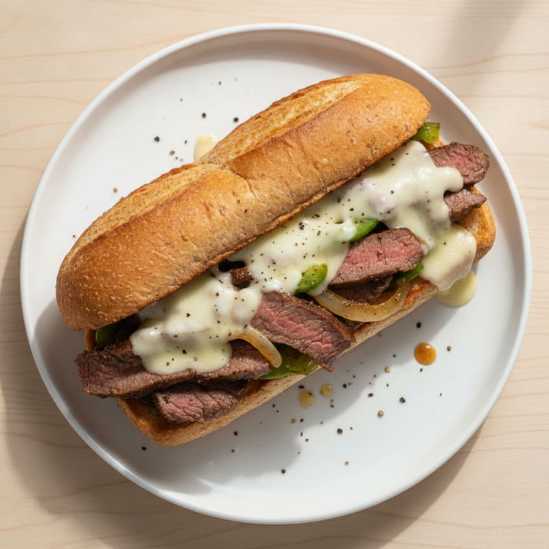 Philly Steak and Provolone Sandwich