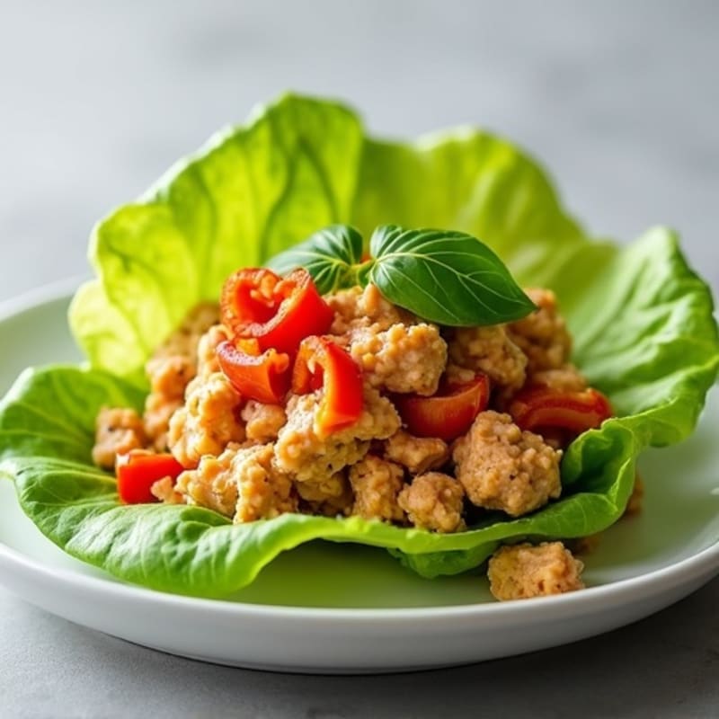 Spicy Sriracha Tuna Lettuce Wrap