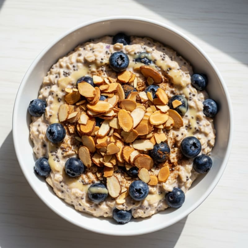 Blueberry Almond Overnight Oats