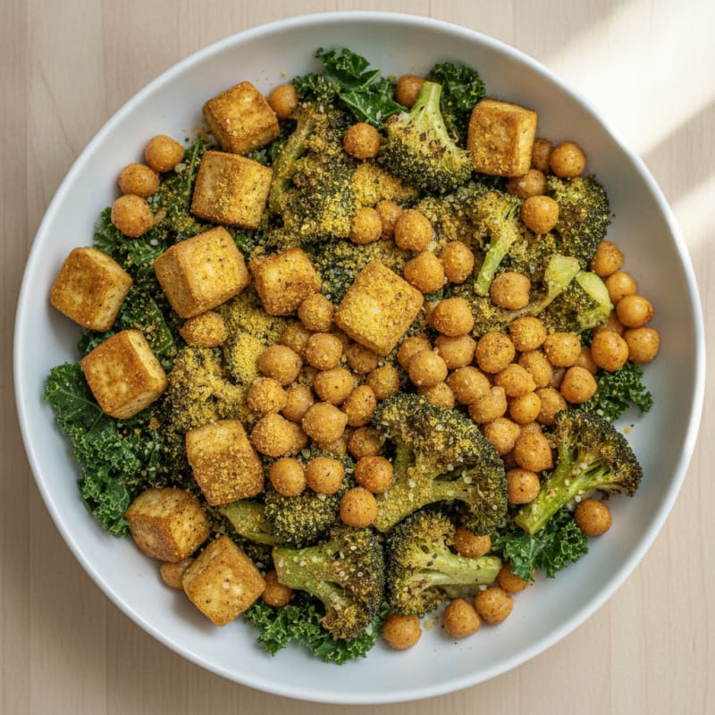 Roasted Vegetable and Chickpea Power Bowl