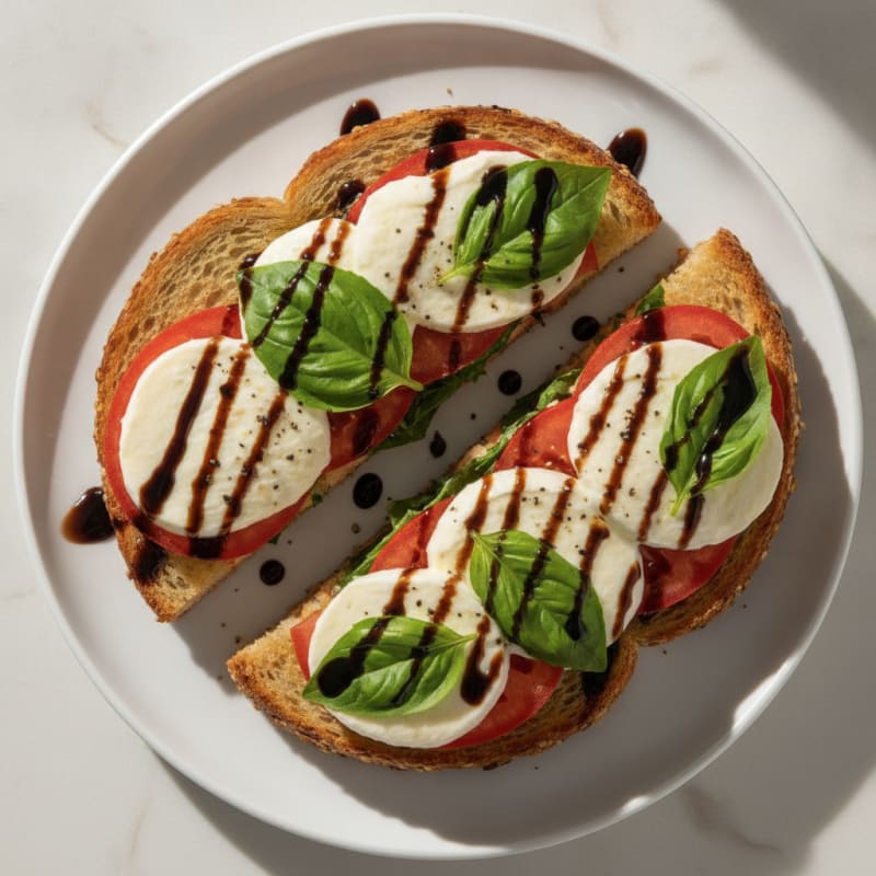 Grilled Caprese Sandwich with Balsamic Glaze