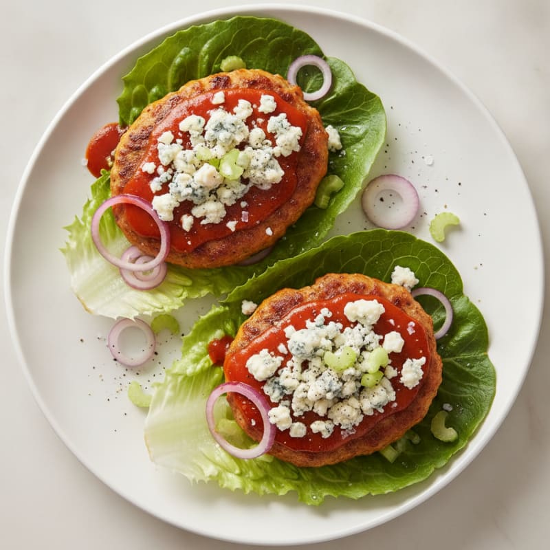 Buffalo Blue Cheese Burgers