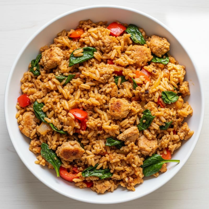 Smoky Turkey and Rice Skillet