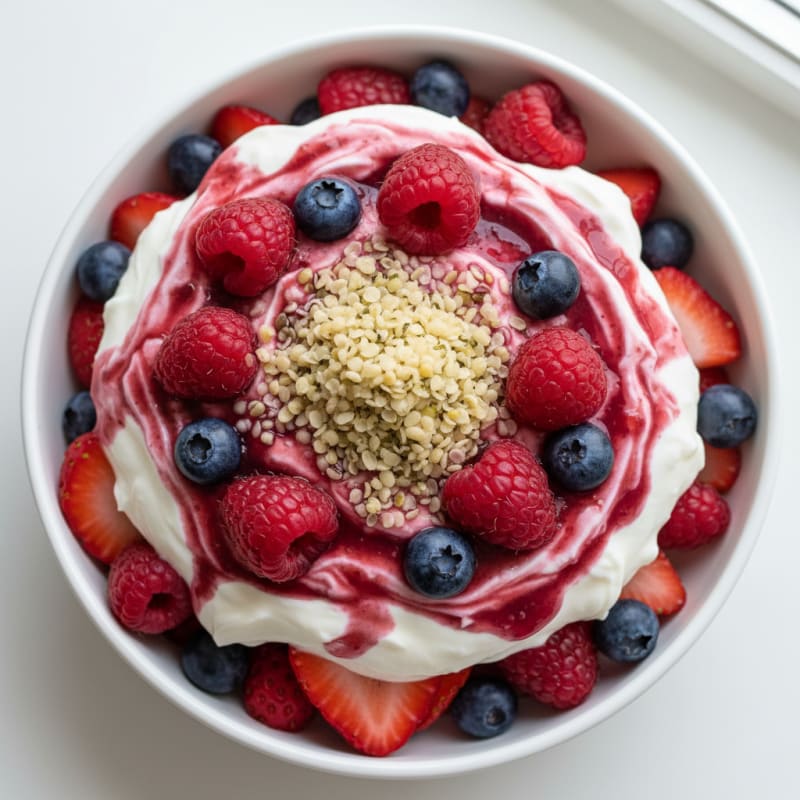 Creamy Greek Yogurt Protein Parfait with Mixed Berries