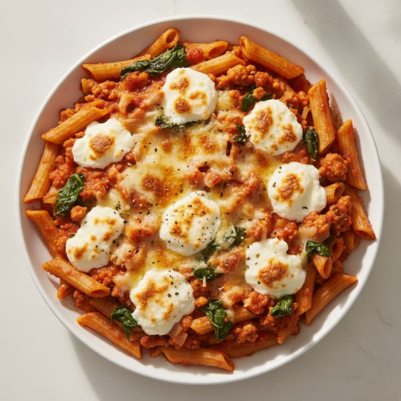 Classic Baked Ziti with Ricotta