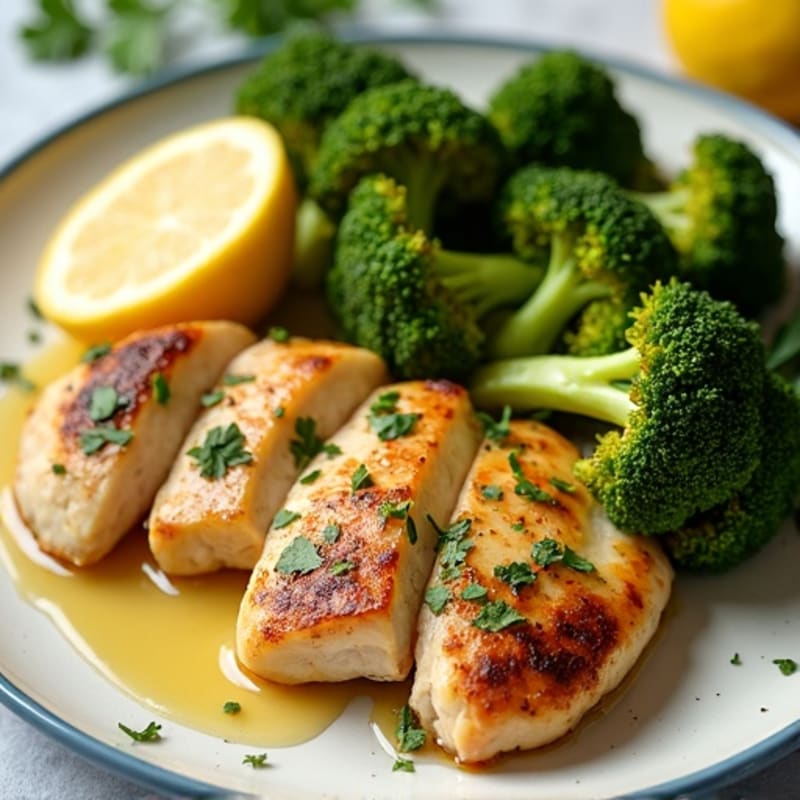 Sheet Pan Lemon Garlic Chicken and Roasted Broccoli