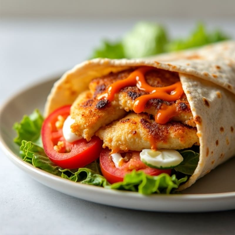 Crispy Buffalo Ranch Chicken Wrap