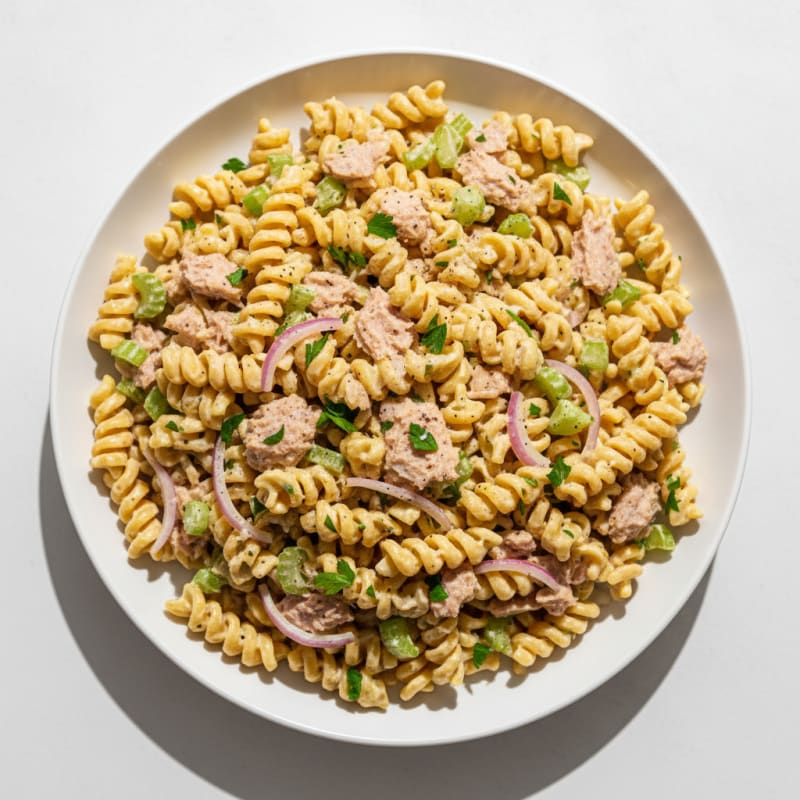 Creamy Zesty Tuna Pasta Salad