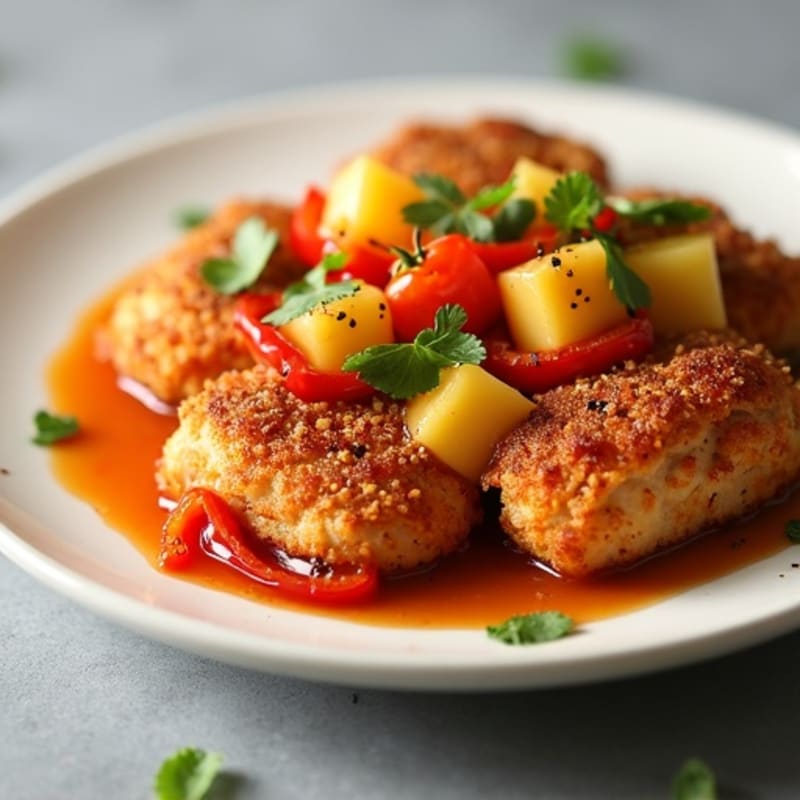Crispy Baked Sweet and Sour Chicken