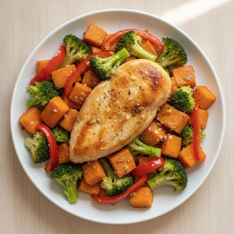 Lemon Herb Roasted Chicken and Veggies