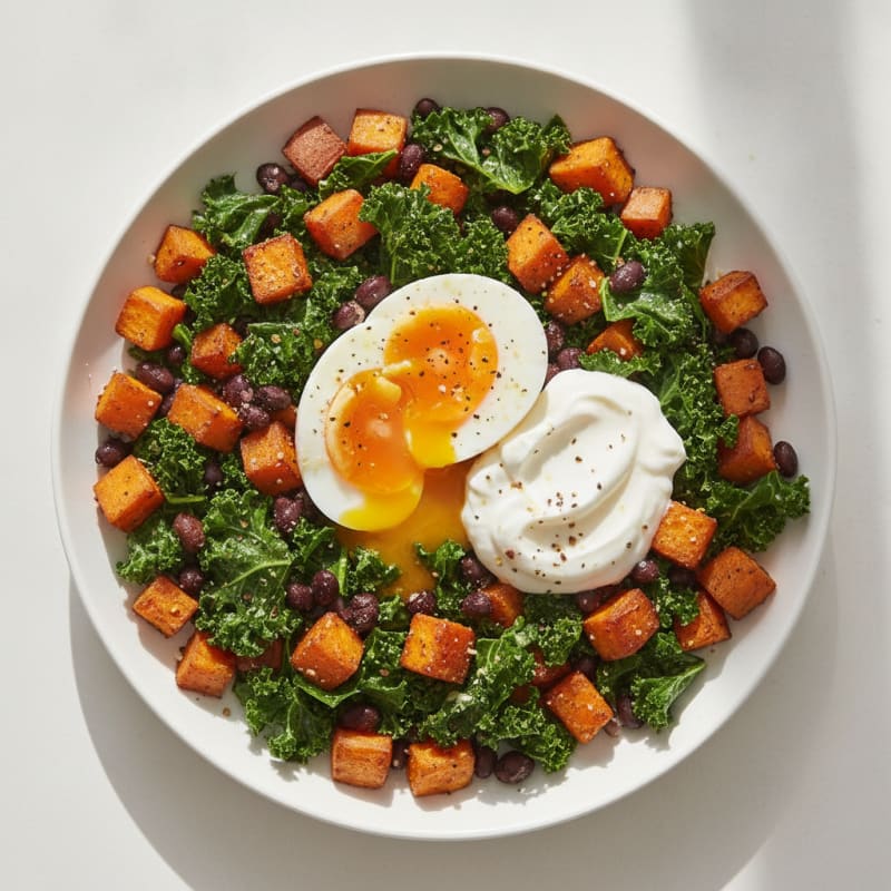 Sweet Potato and Kale Hash