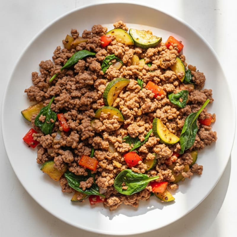 Hearty Ground Beef and Vegetable Skillet