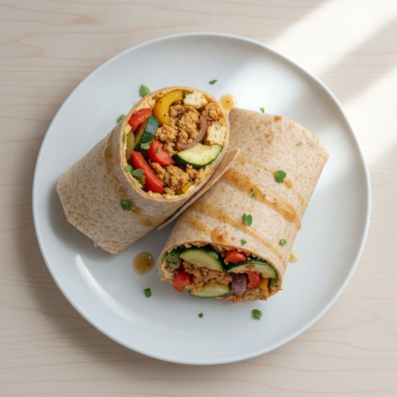 Turkey and Roasted Vegetable Wraps