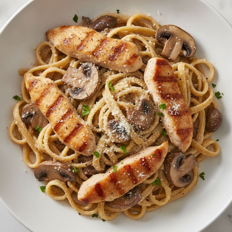 Truffle Mushroom Tagliatelle with Parmesan
