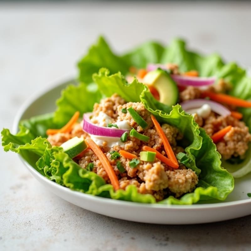 Spicy Tuna Crisp Lettuce Wraps