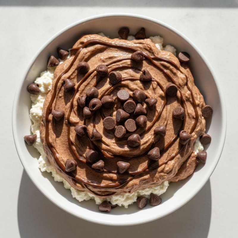 Creamy Cottage Cheese Chocolate Protein Pudding