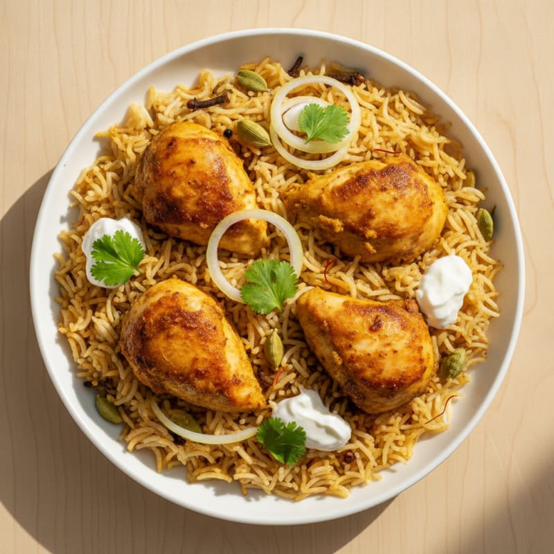 Chicken Biryani with Saffron Basmati