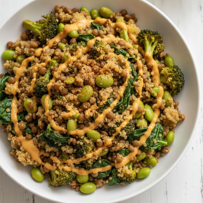 Lentil and Vegetable Power Bowl