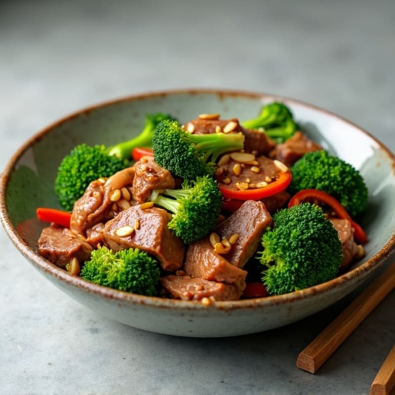 Ginger-Garlic Beef and Broccoli Stir-Fry