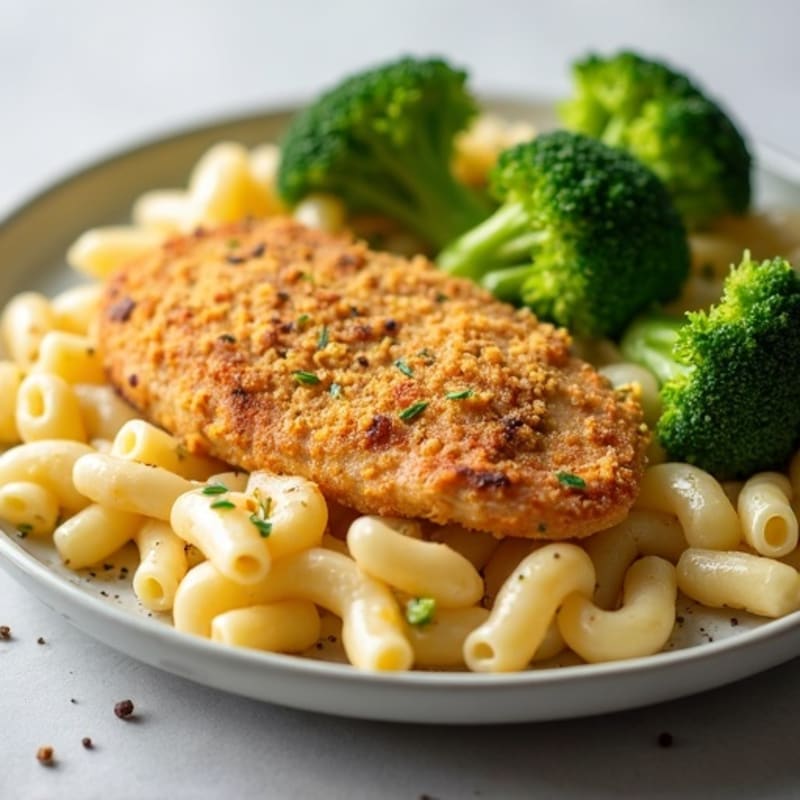 Creamy Baked Whole Wheat Mac with Broccoli and Chicken