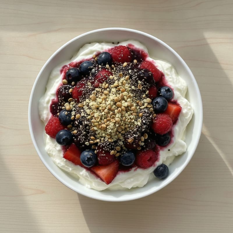 Creamy Greek Yogurt Protein Parfait with Mixed Berries