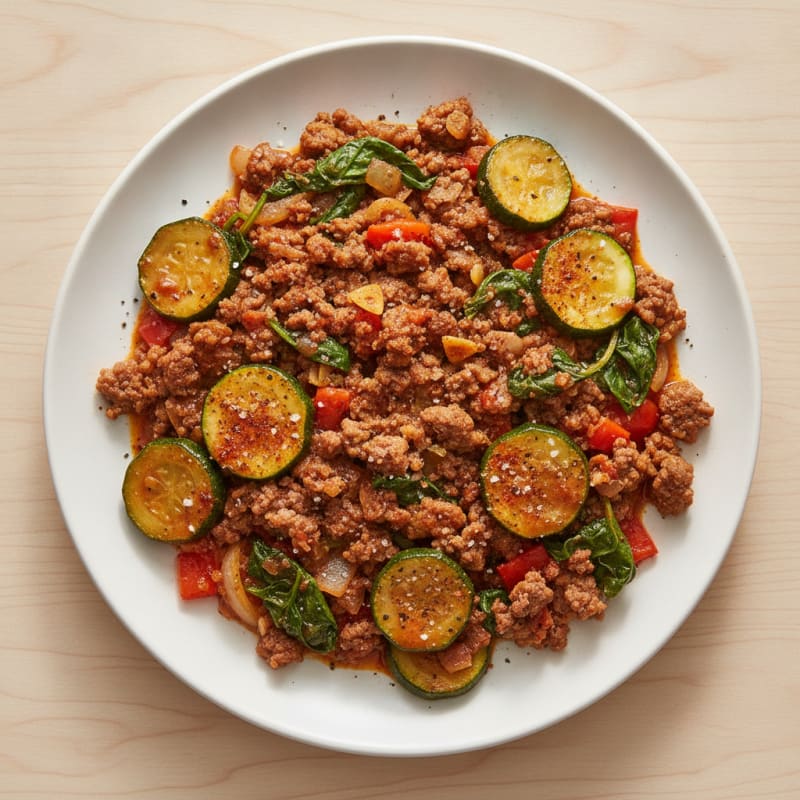 Ground Beef and Vegetable Skillet