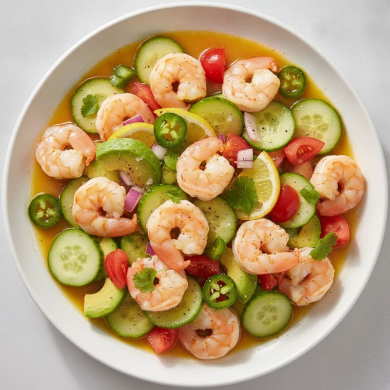 Shrimp Avocado Ceviche with Citrus Marinade