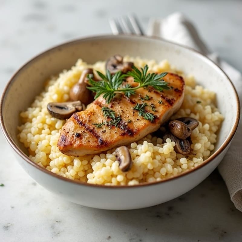 Creamy Wild Mushroom Cauliflower Risotto