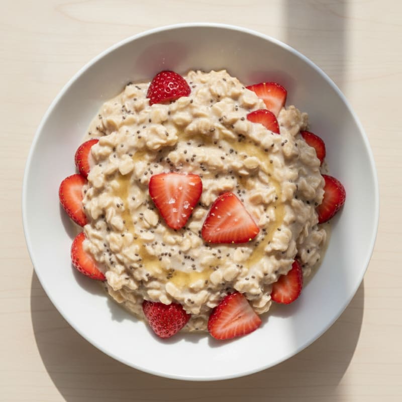 Strawberry Shortcake Overnight Oats