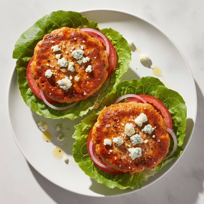 Buffalo Blue Cheese Burgers