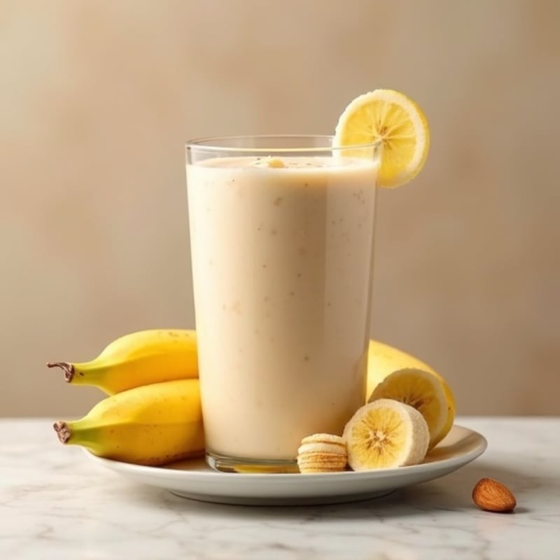 Creamy Banana Almond Butter Protein Smoothie