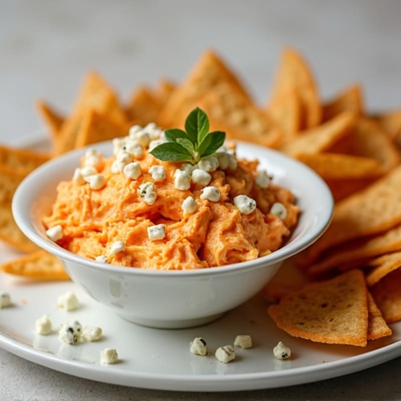 Creamy Greek Yogurt Buffalo Chicken Dip