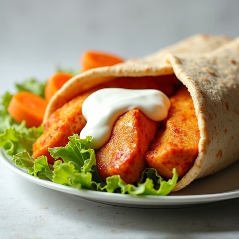 Healthy Buffalo Chicken Wrap