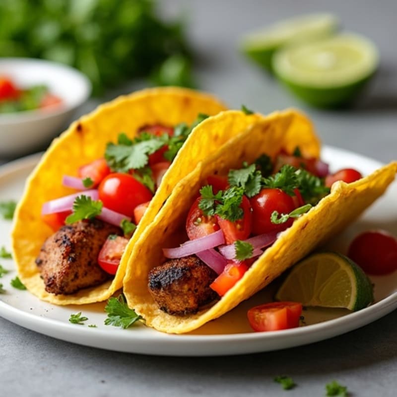 Slow-Cooked Crispy Pork Tacos with Vibrant Pico de Gallo
