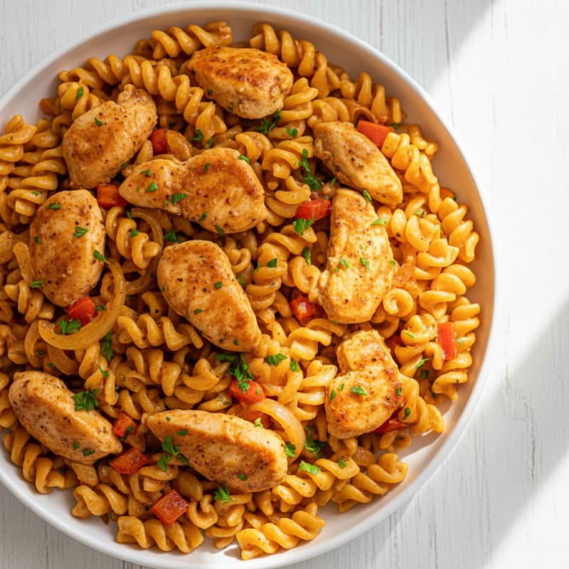 Creamy Cajun Chicken Pasta Skillet