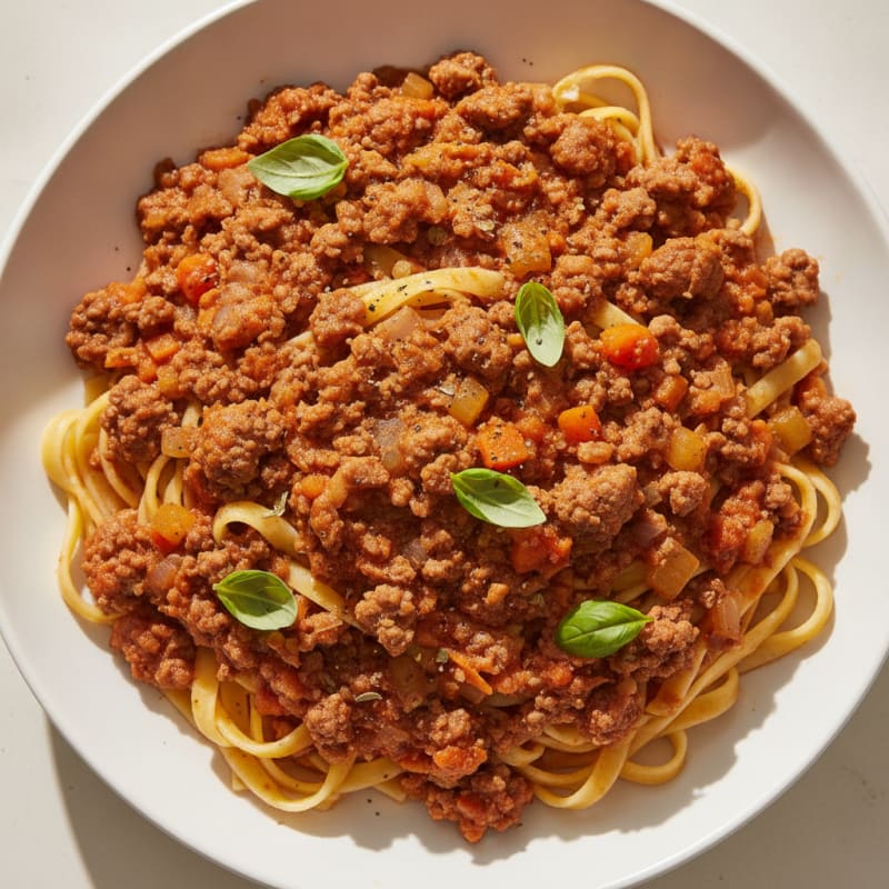 Classic Beef Bolognese with Tagliatelle
