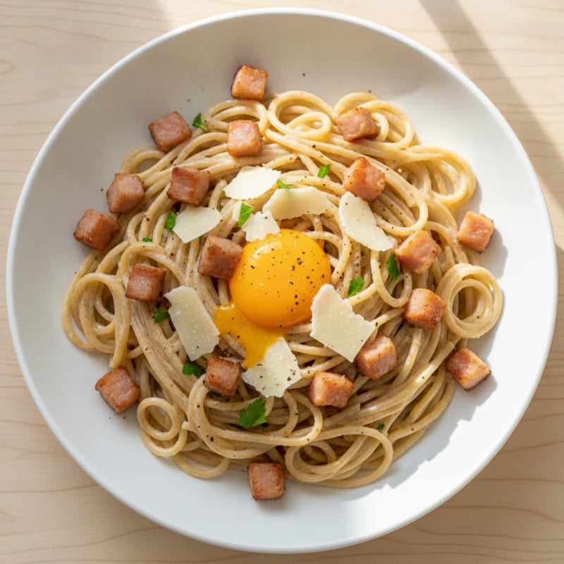 Classic Carbonara with Pancetta and Egg