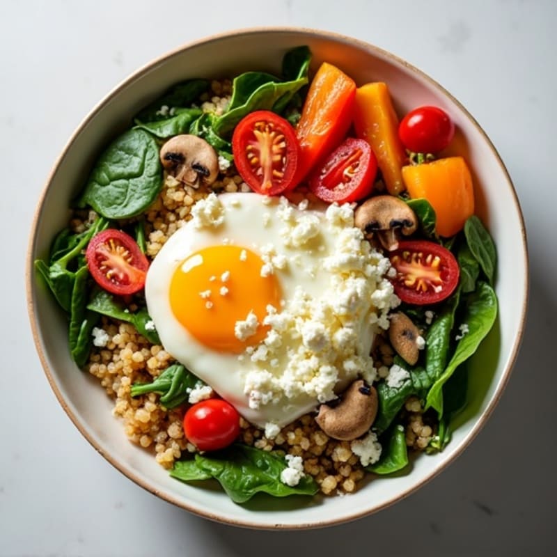 Protein-Packed Veggie and Egg White Breakfast Bowl
