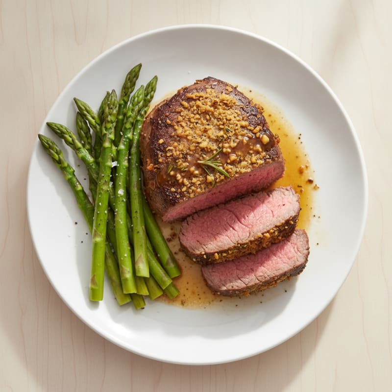 Garlic Herb Roasted Beef Tenderloin