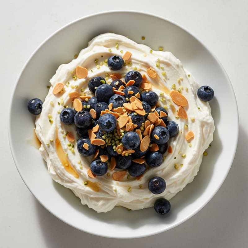 Silky Greek Yogurt Protein Mousse with Berries