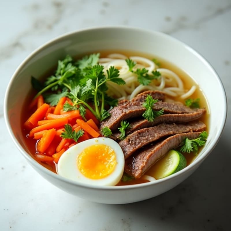 Fragrant Beef and Fresh Herb Noodle Soup