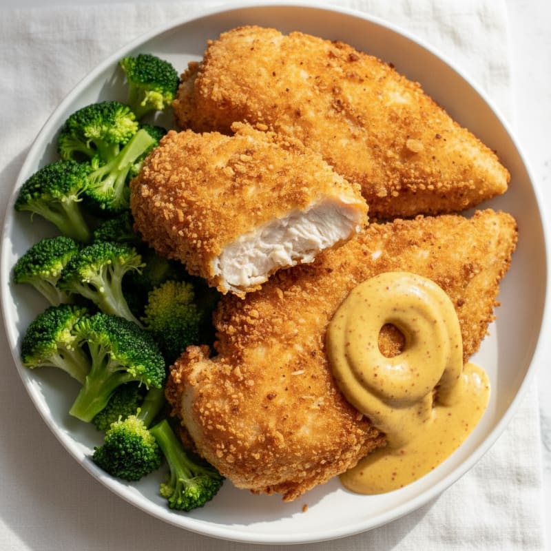 Buttermilk Fried Chicken with Honey Mustard